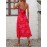 Floral Print Halter Neck Dress, Vacation Cut Out Sleeveless Maxi Dress, Women's Clothing