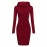 Women's Casual Solid Long Sleeve Hooded Dress with Kangaroo Pocket - Comfortable and Stylish Women's Clothing